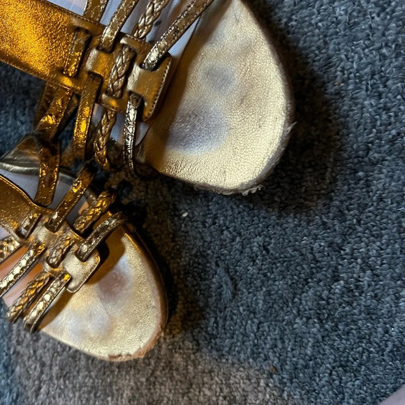 Dior Strappy Gold Sandals, size 39 - Picture 4 of 8